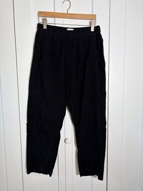 Velvet by Graham & Spencer Black Elastic Waist Pants Size Medium